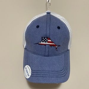 Tommy Bahama Mesh Trucker Flag Marlin Cap Hat
